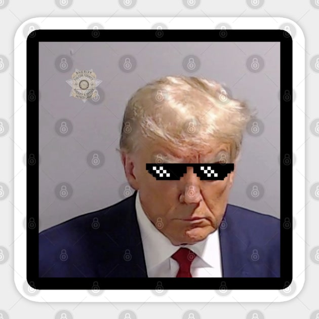 Trump Mugshot Sticker by YungBick